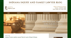 Desktop Screenshot of indianainjuryandfamilylawyerblog.com